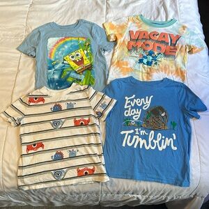 4 (four) piece kids size 4t tshirts